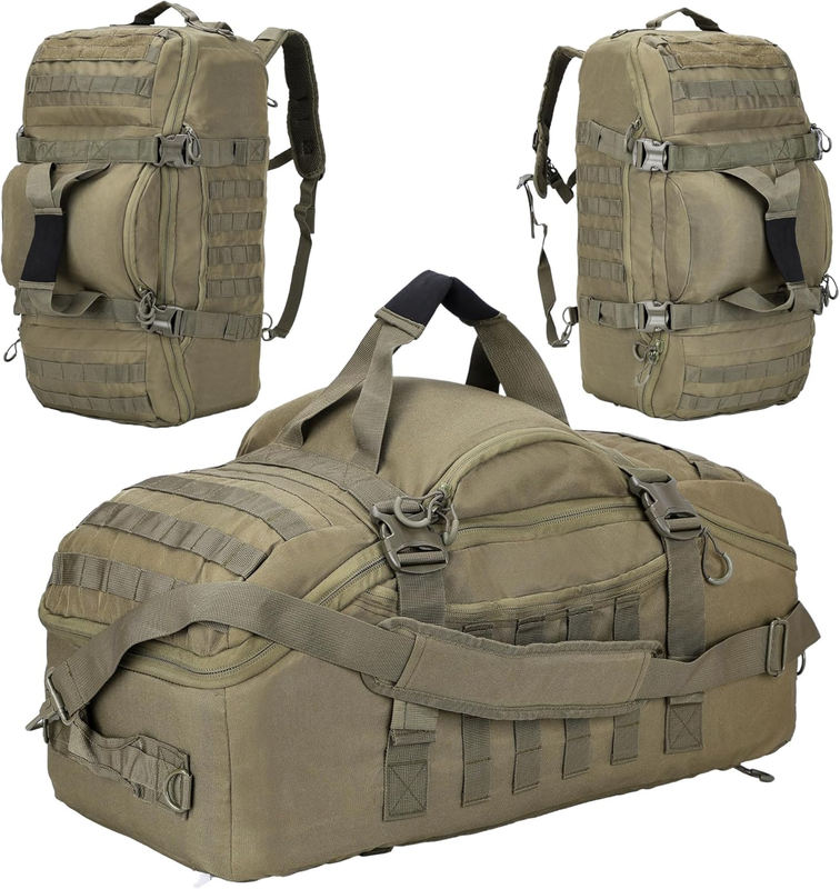 80L Travel Duffle Bag Gym Weekend Overnight Waterproof Sports Bag Green10