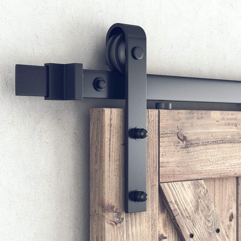 6.8FT Barn Door Hardware Kit, Sliding Barn Door Track  Smoothly and Quietly  Eas3