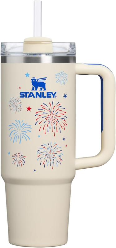 Stanley Quencher H2.0 30oz Tumbler w/ Handle Straw Insulated Fireworks0