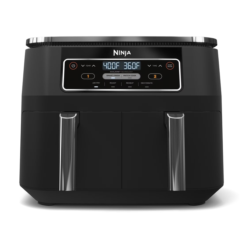 Foodi 4 in 1 Air Fryer 8Qt Dual Basket DualZone Smart Finish Black0