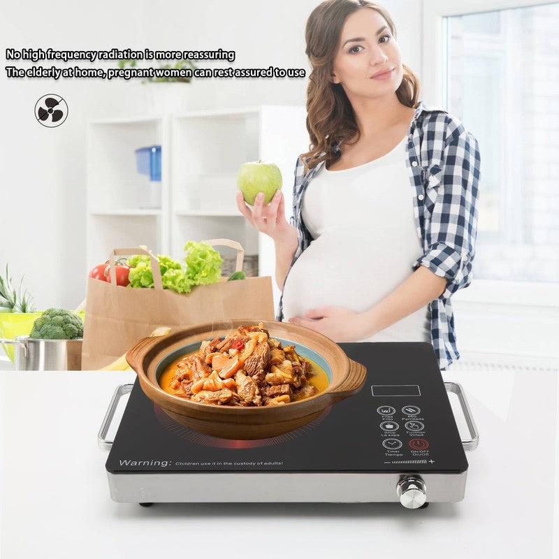 3500W Portable Electric Cooktop Single Burner Induction Hot Plate 110V5
