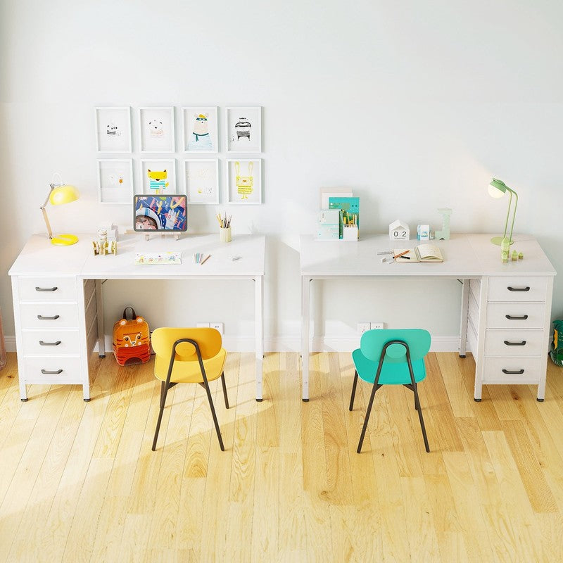 Computer Desk with 4 Storage Drawers , Writing for Home Office, Study Work Table6