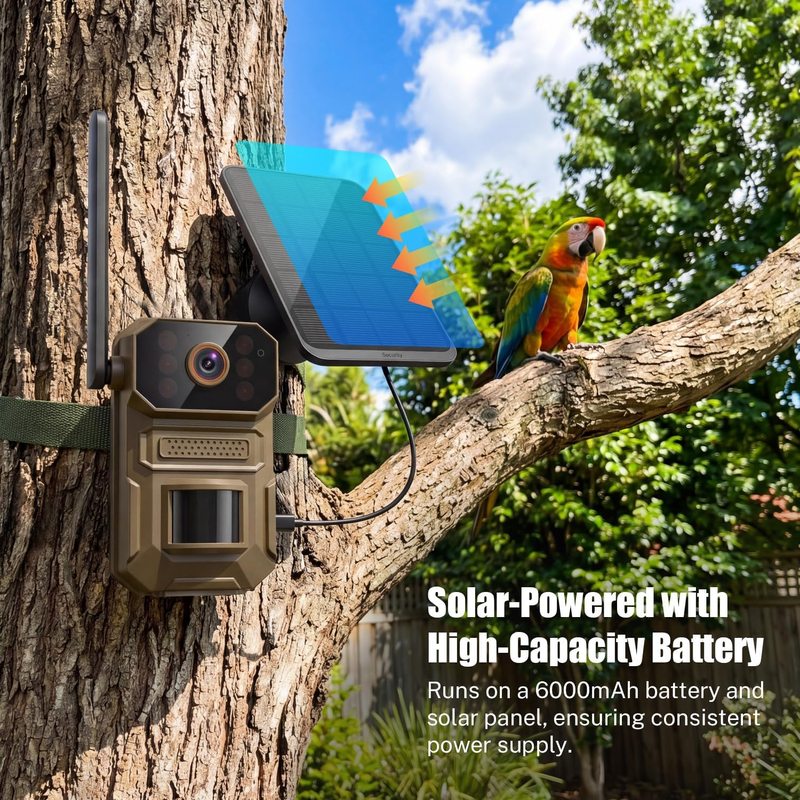 4GLTE Solar Trail Camera 1080P Night Vision Motion IP65 SIM Cellular WildlifeCam7