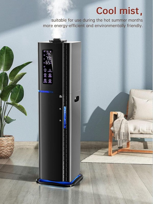 2.64Gal Warm Cool Mist Humidifier Large Room Bedroom Top Fill Quiet 3 Modes4