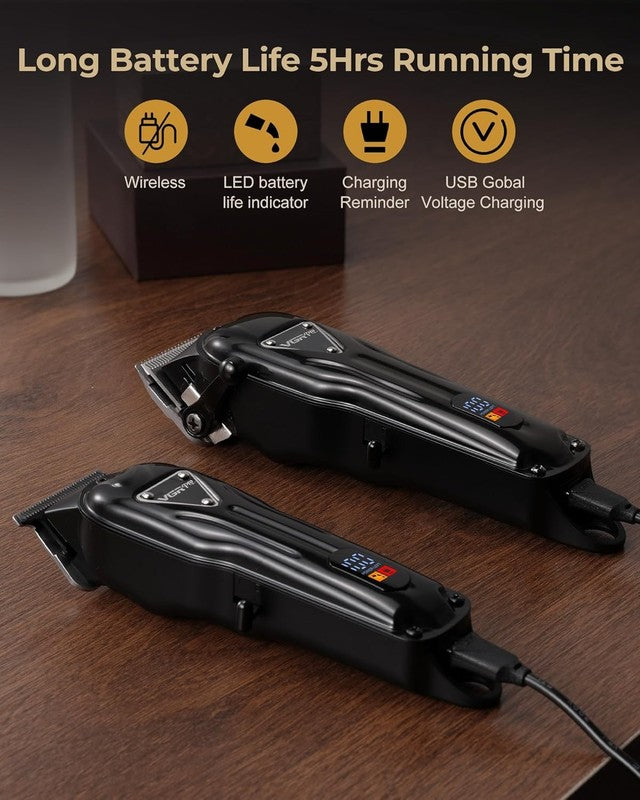 Cordless Electric Hair Clippers for Men | Long Life Clipper & Trimmer Kit3