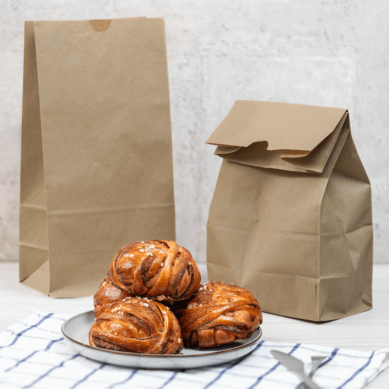 Brown Paper Bags, 8 Lb, 1,000 Ct – Kraft Grocery, Lunch, and Takeout Bags, Bulk 5