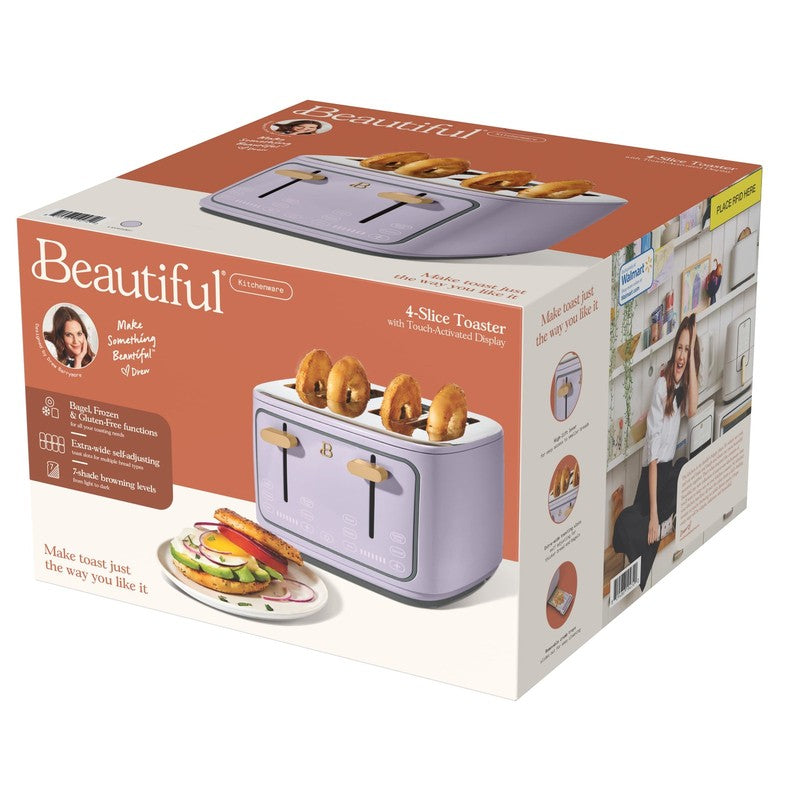 4-Slice Toaster with Touch-Activated Display, Lavender by Drew Barrymore6