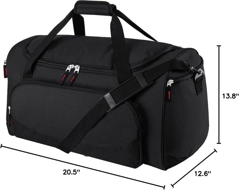 50L Gym Bag for Men Large Duffle Bag Travel Workout Fitness Sports Black6