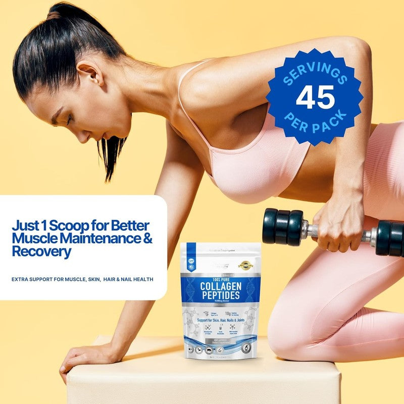 Collagen Peptides Powder, Hydrolyzed Type I & III, Grass Fed, Unflavored5