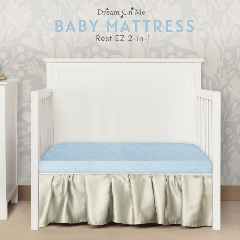 Rest EZ 2 in 1 Mini Crib Mattress, Blue6