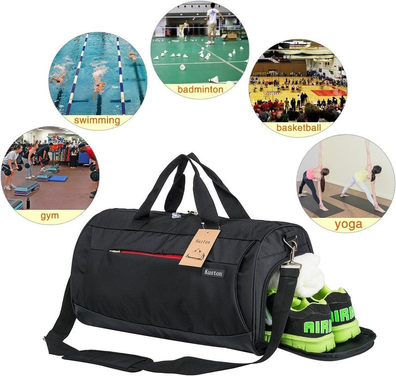 Sports Gym Bag with Shoes Compartment Travel Duffel Bag for Men and Women6