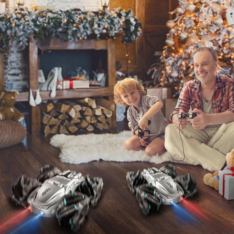 Remote Control Car,Double Sided 360° Rotating 4WD RC Cars, 2.4Ghz Electric Race 7