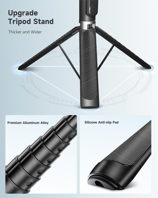 71'' Phone Tripod Selfie Stick Extendable Stand w Wireless Remote1