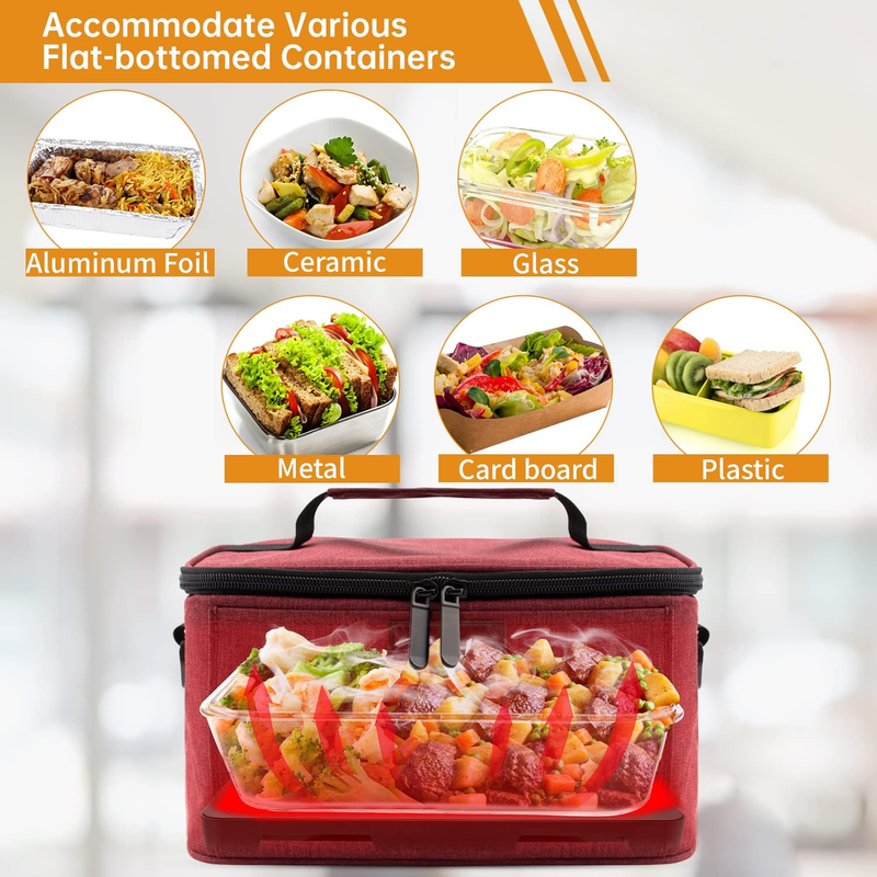 Portable Electric Lunch Box Food Warmer 12V/24V/110V Car Oven Red  You’re now ch5
