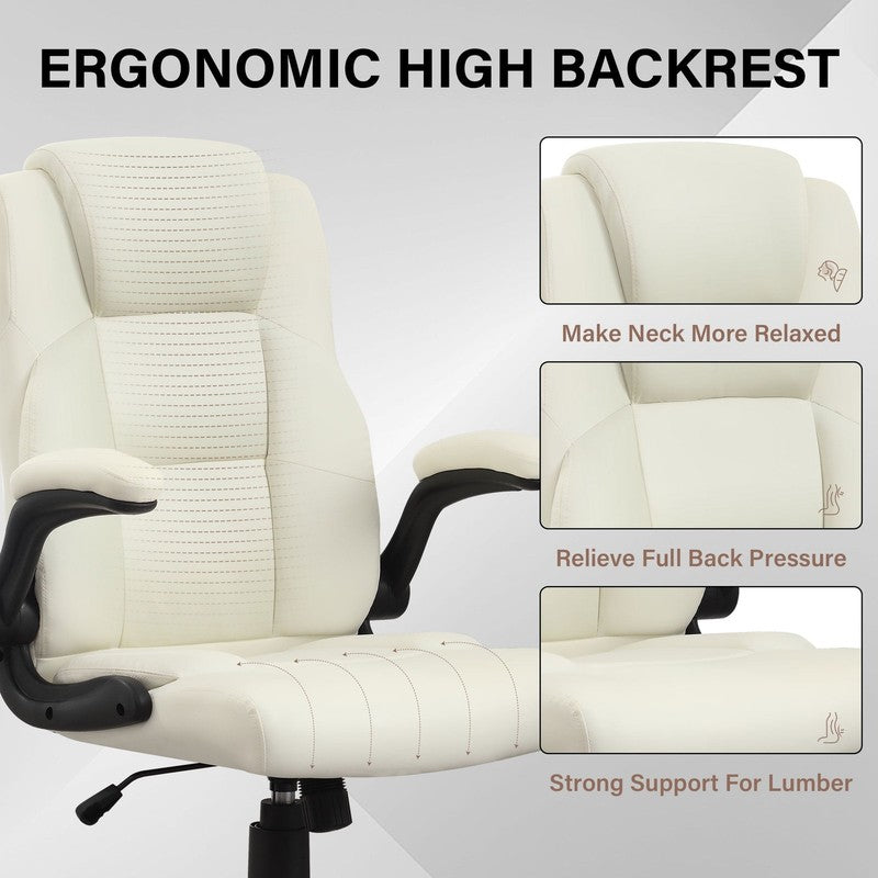 Leather Office Chair, Big and Tall Office Chair 400LBS Wide Seat Ergonomic Compu2