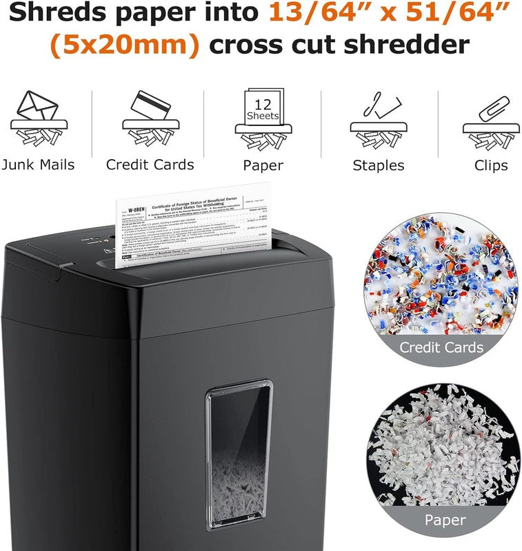 Paper Shredder, 5.5 Gal Home Office Shredder for Paper2