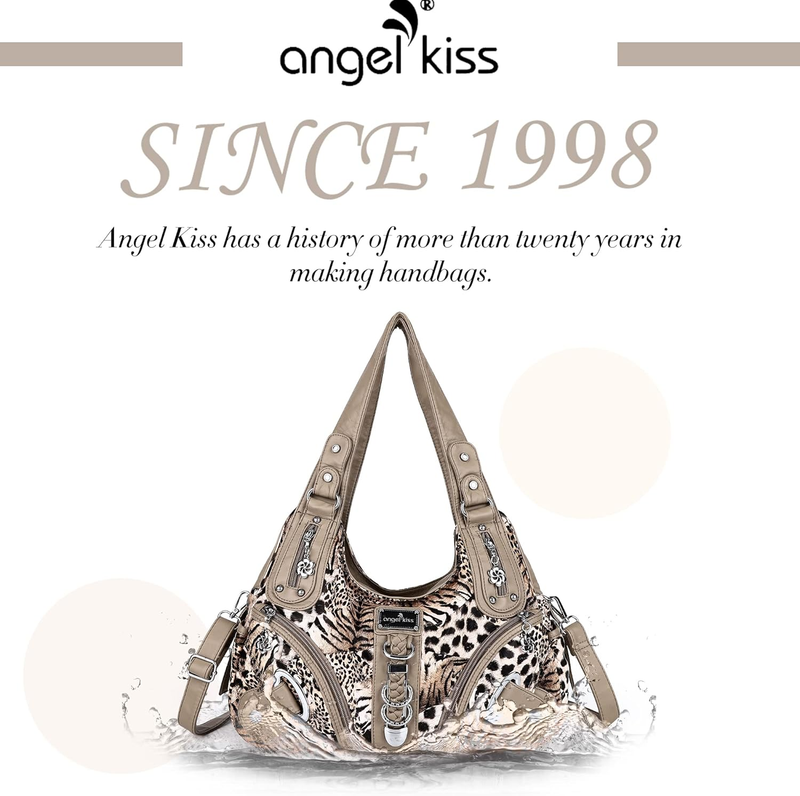 Angelkiss Women’s Large Hobo Satchel Shoulder Handbag Purse1