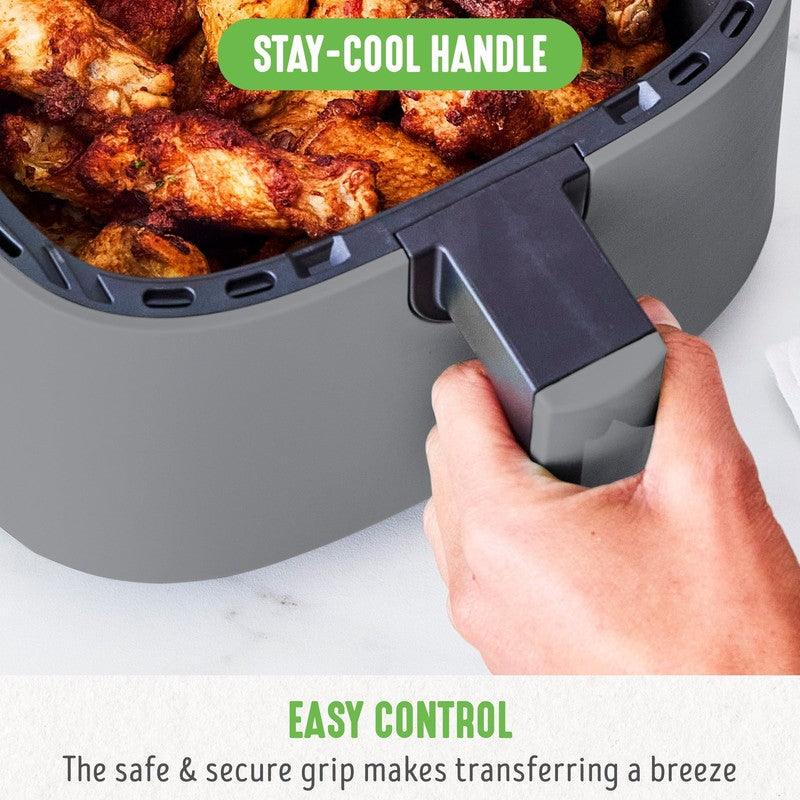 4.5 Quart Air Fryer Ceramic Nonstick, Graphite4