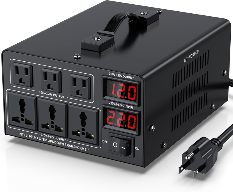 4000W Voltage Converter Transformer(110V to 220V or 220V to 110V) Step Up/Down C8
