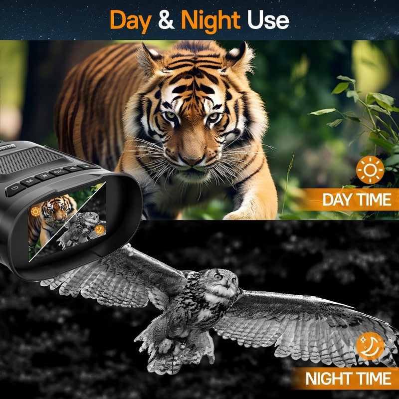 Night Vision Binoculars 7 Level IR, 3" IPS Screen, 8X Zoom, 32GB Photo/Video3