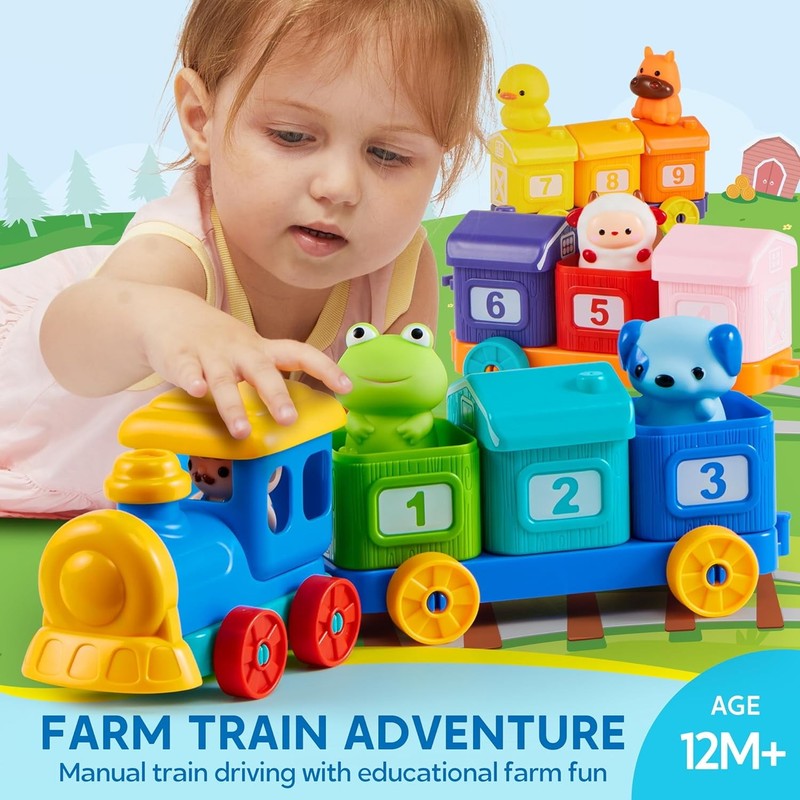 Montessori Learning Toys for Toddlers 1 2 3 Years Old, Counting, Matching & Sort6