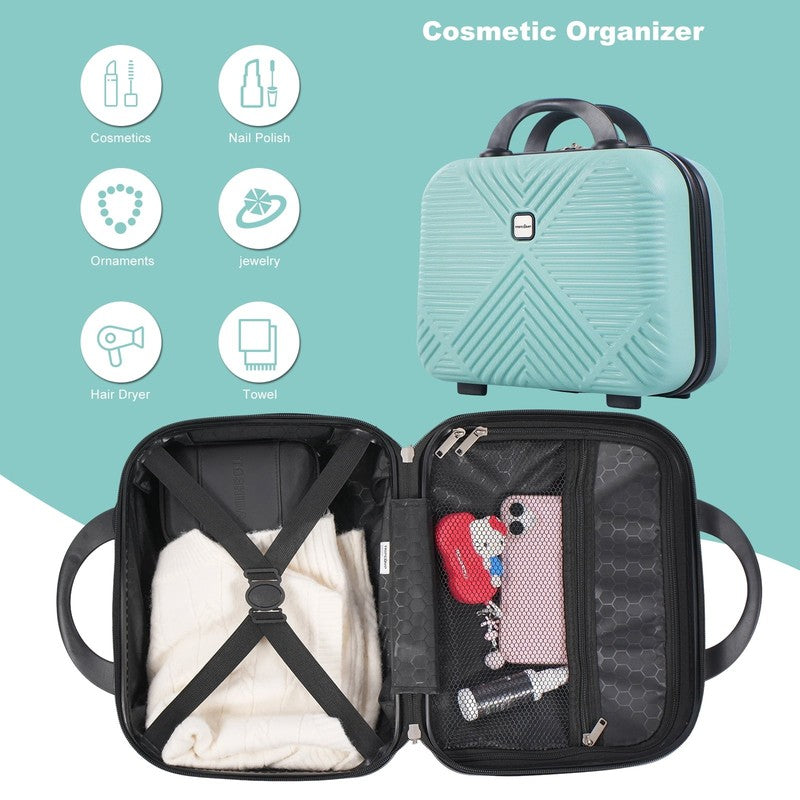 Luggage Sets 2 Piece Suitcase Set (14/20/)Hardside Suitcase with Spinner Wheels 6