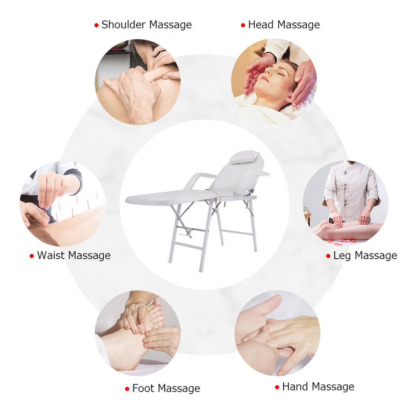 Costway Portable Tattoo Parlor Spa Salon Facial Bed Beauty Massage Table Chair2