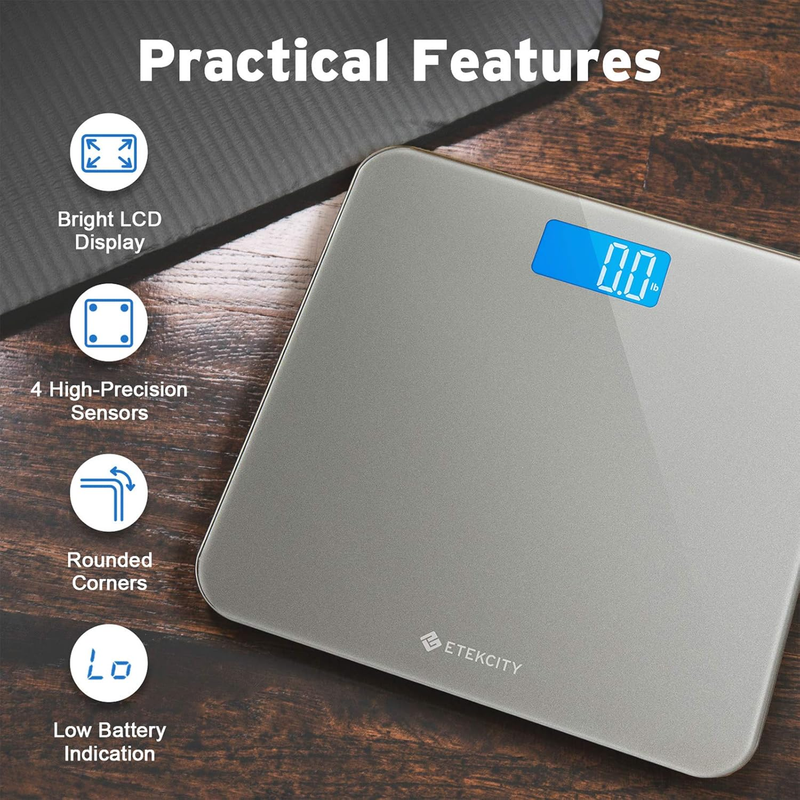 Bathroom Scale Digital Body Weight 400lb White Step On Accurate Scale4