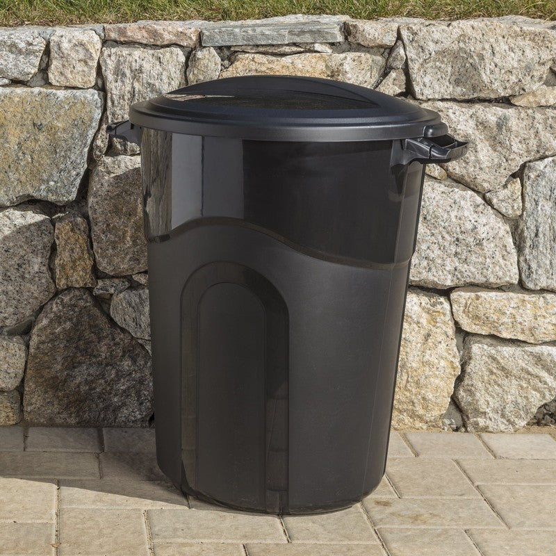 32 Gallon Heavy Duty Injection Molded Trash Can with Click Lock Lid1