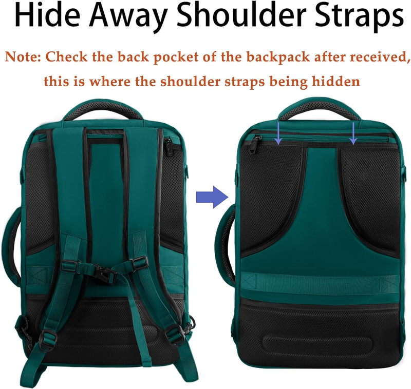 35L Carry On Travel Backpack Airplane Approved Daypack Blue5