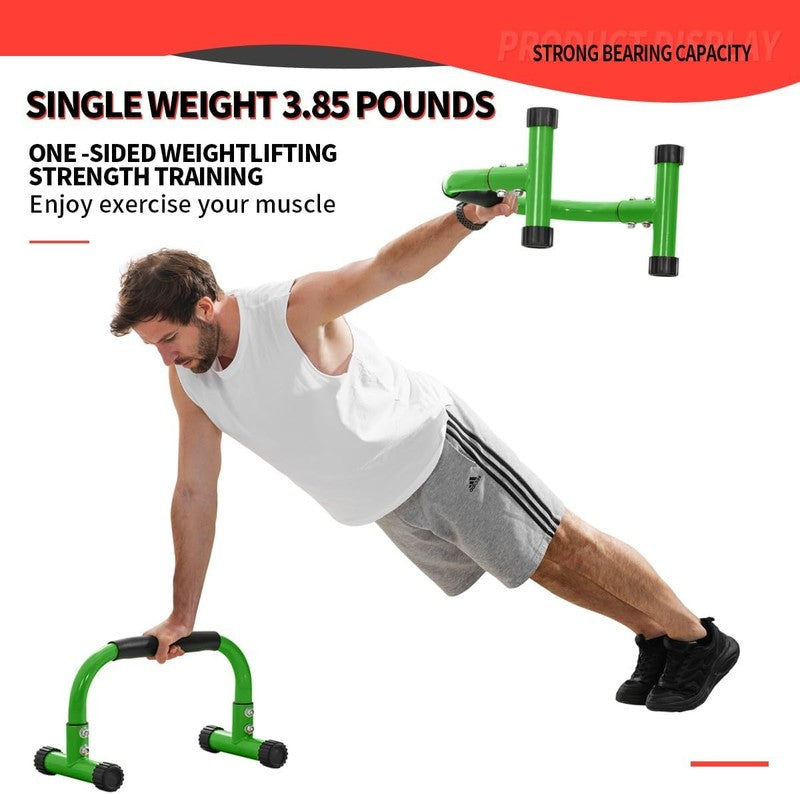 Push Up Parallettes Bars 9.5" Heavy Duty Stand for L Sit, Dip Calisthenics1