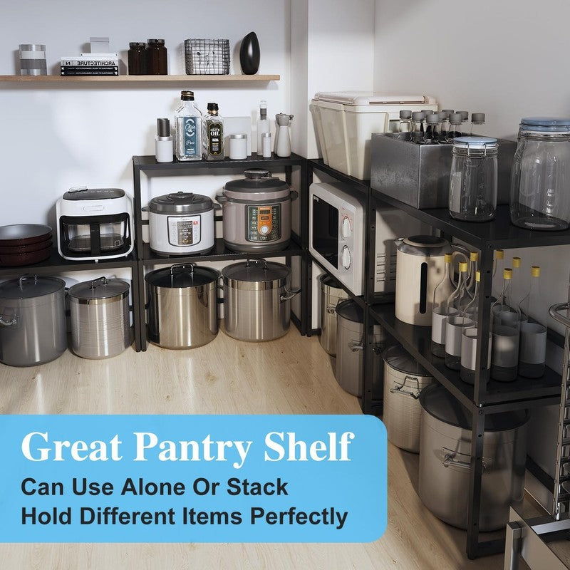 Expandable Metal Storage Shelves Heavy Duty 110lb Adjustable Kitchen Rack5