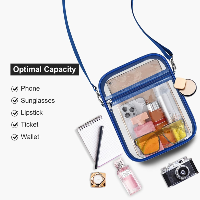 Clear Stadium Approved Crossbody Bag Transparent Messenger Bag Unisex5