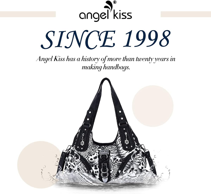 Angelkiss Women’s Large Hobo Satchel Shoulder Handbag Purse1