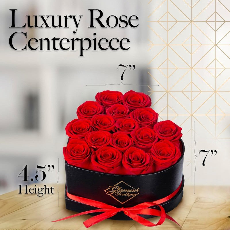 16 Flower Forever Heart Shape Box   Preserved Roses Gift for Her, Preserved Flow6