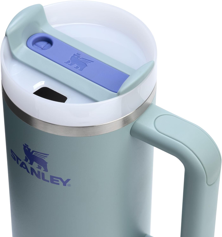 Stanley Quencher H2.0 30oz Tumbler w/ Handle Straw Insulated Blue Cactus1