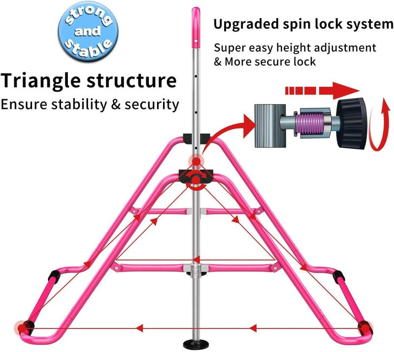 Expandable Gymnastics Bars, Adjustable Height Gymnastic Horizontal Bars, Childre3