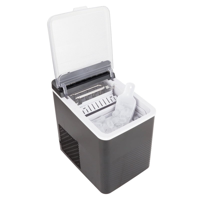 Countertop Ice Maker, Rich Black, 9 Bullet Cubes, 2 Ice Sizes, 26 Lbs/24H with R10