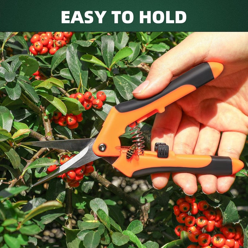 3 Pack Garden Pruning Shears, Stainless Steel Shears, Gardening Shears, Scissors5