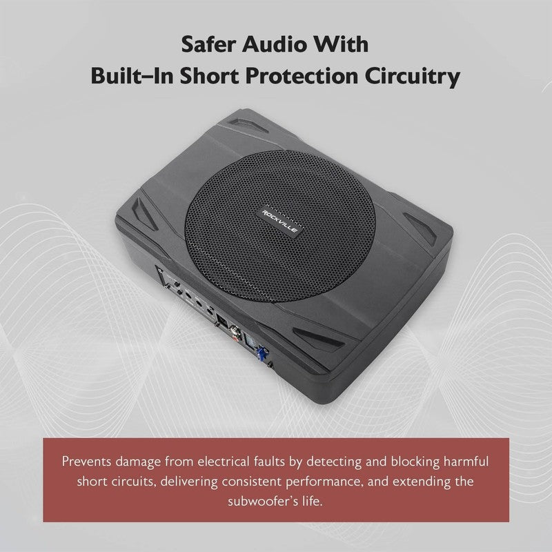 SS8P 400W 8" Slim Under Seat Subwoofer   Deep Bass for Cars & Trucks5