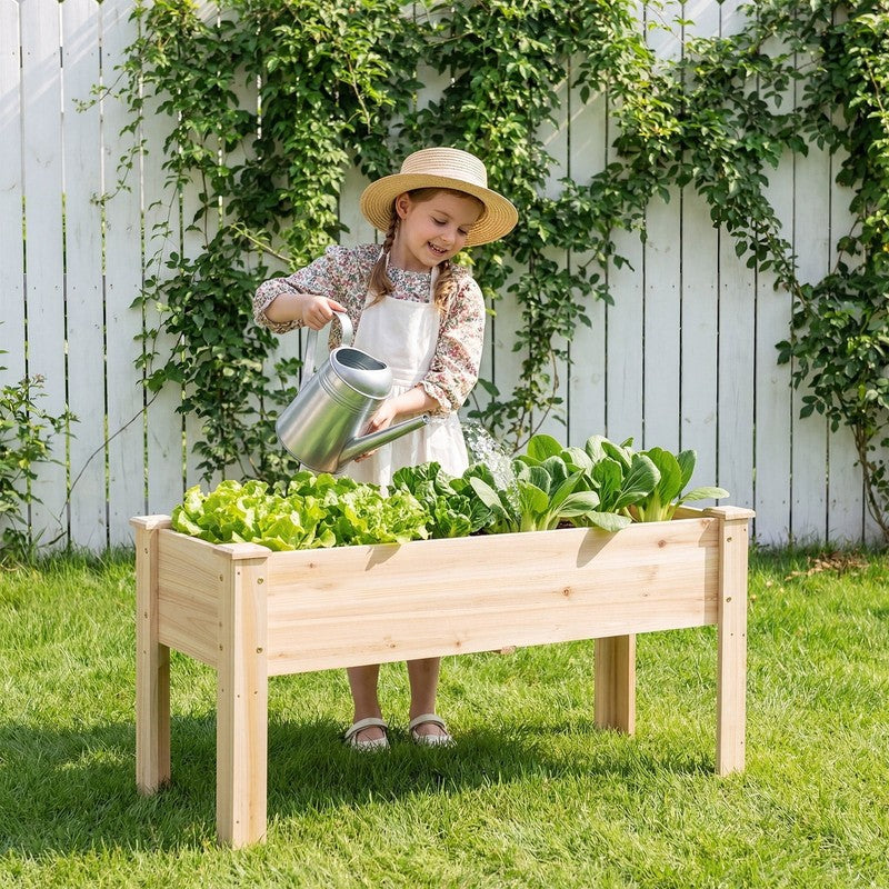 Raised Garden Bed Elevated Planter Box Wood for Vegetable Flower Herb1