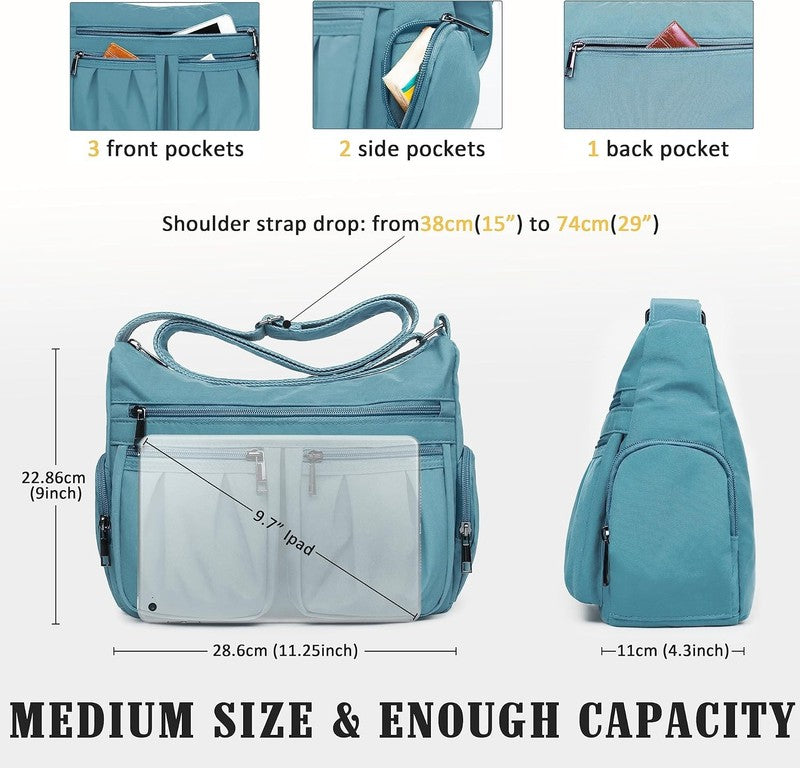 Women Crossbody Bag Waterproof Nylon Lightweight Shoulder Travel Purse Handbag2