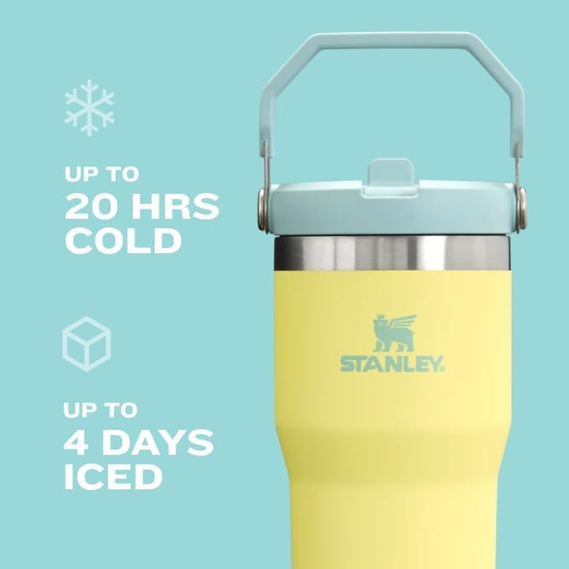 30oz Insulated Flip Straw Tumbler Stainless Steel Leak Resistant Handle4