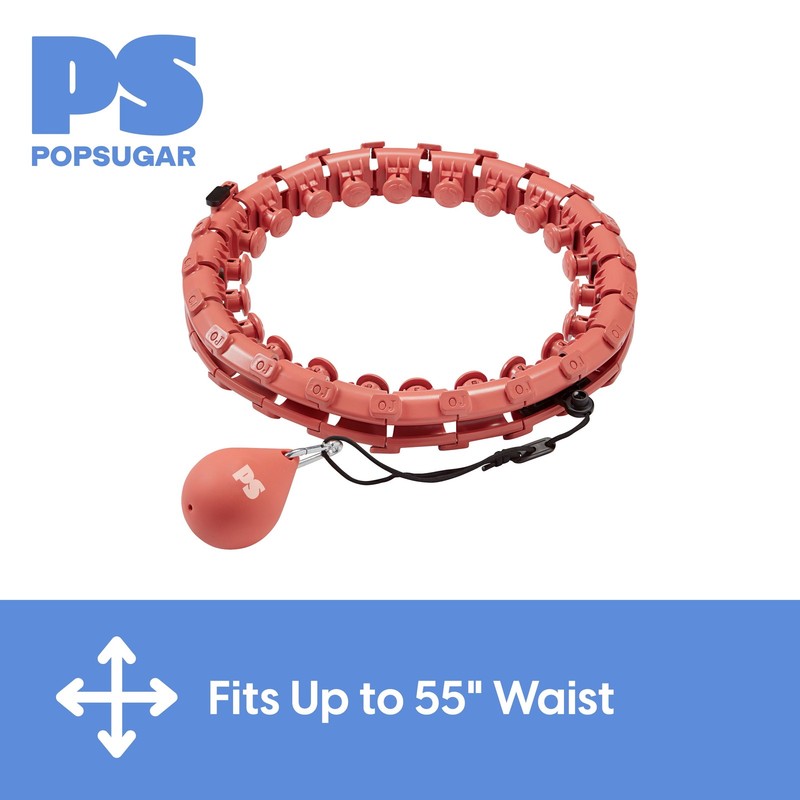Adjustable Fitness Hoop with Weighted Ball, Coral, 1 Count2