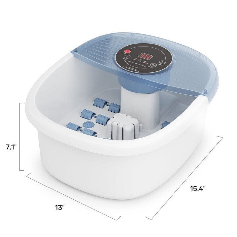 Foot Spa Bath Massager with Heat, Bubbles & Vibration – Blue for Relaxation4