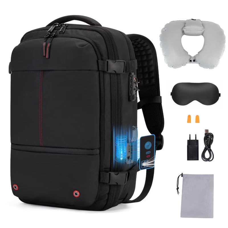 80L Vacuum Travel Backpack Built-In Pump TSA Lock Water Resistant Carry On10