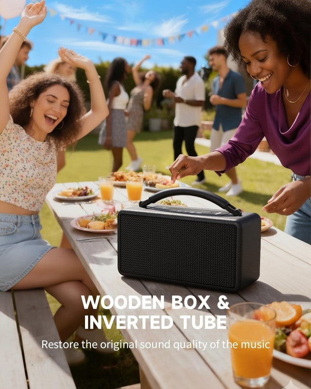 80W Portable Bluetooth Speaker 20H Playtime Subwoofer TWS Black6