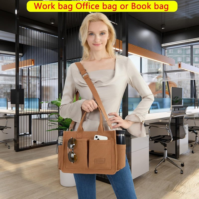 Canvas Tote Bag for Women,Women'S Bags Crossbody Bags Work Laptop Tote Bag Large5