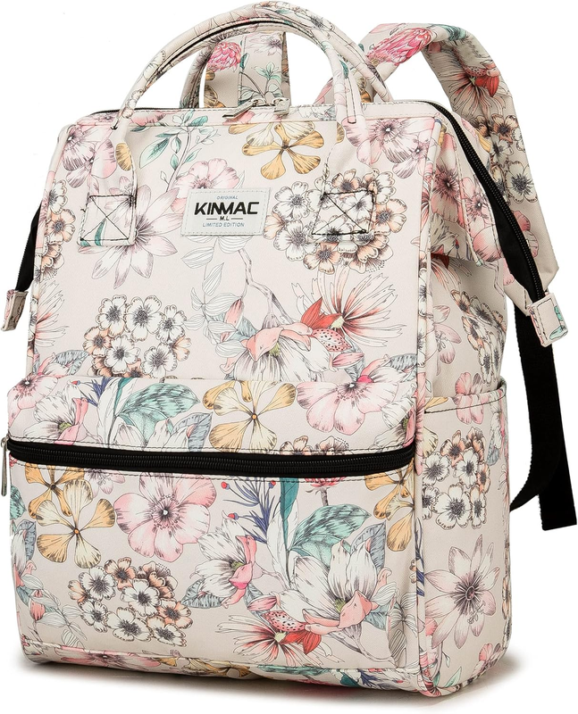 Wide Open Laptop Backpack 15.6" Travel Outdoor Floral Men Women0