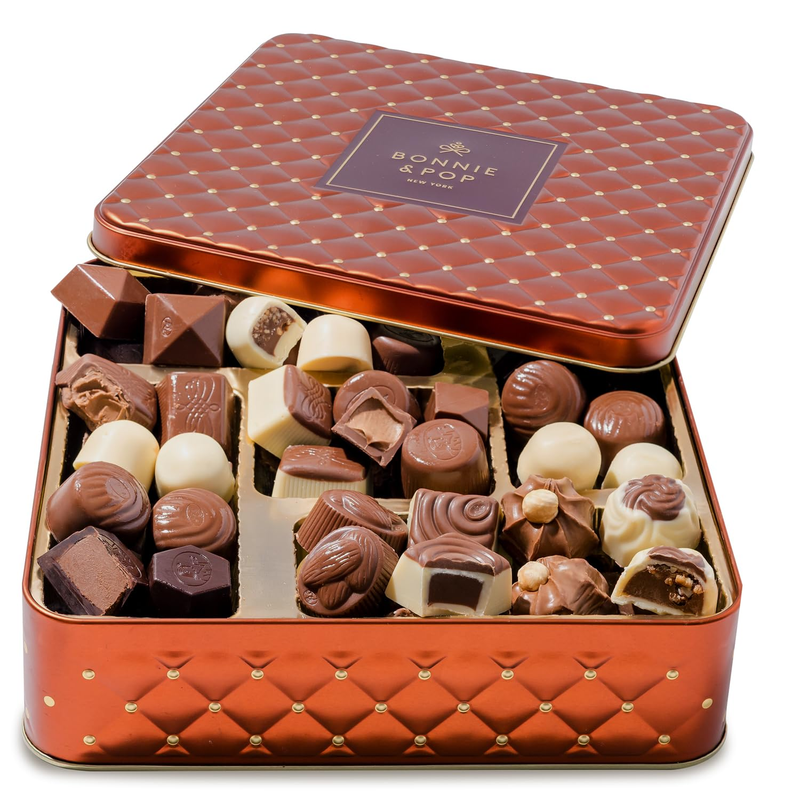 Chocolate Gift Basket– Holiday Candy Gift Box with Assorted Milk, Dark & White C5